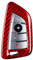 T-carbon Schlüsselhülle Schutzhülle Kompatibel mit BMW,Glasfaser Autoschlüssel Hülle Kompatibel mit BMW 2 3 4 5 6 6GT 7 8 Serie X1 X2 X3 X4 X5 X6 X7 M3 M4 M5 M8 X3M X4M X5M X6M Z4 2014-2023(rot)