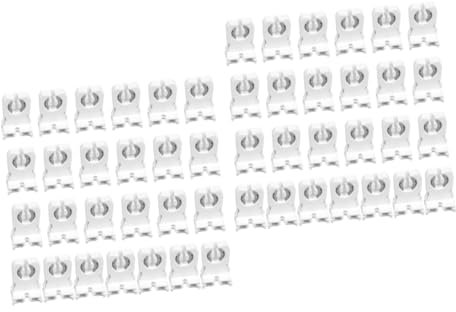 jojofuny 100 Stk T8 Lampenfassung Fassung für Leuchtstoffröhren Sockel für Röhrenlampen LED-Röhrenlichthalter Röhrenlichtfassung Haushaltslampenfassung haltbarer Lampenhalter Weiß