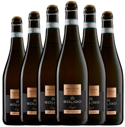 Colli del Soligo Ligá Frizzante Extra Dry Prosecco Extra Trocken Treviso 75 cl Weißer Sekt (Karton mit 6 Flaschen von 75 cl)