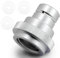 CO2 Quick Adapter aufgerüstet für Soda Water Bubble, Euakee Split CO2 Schnelladapter, Universal CO2 Zylinder mit TR21-4 Außengewinde (Silber)