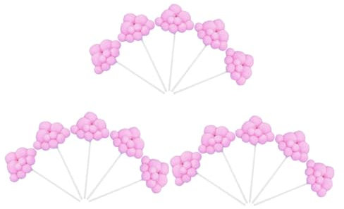 HAWILLOSCH Cupcake-Topper für Geburtstagstorte 15 Stück wolkenförmige Cupcake-Dekorationen für Party Hochzeit Dessert