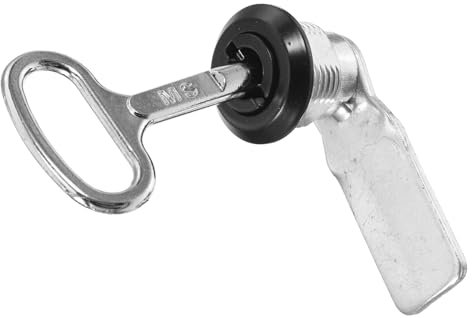 YARNOW Recycle Bin Key Outdoor Bin Lock Tubular Key Metal Cabinet Lock for Outdoor Peel Trash Can