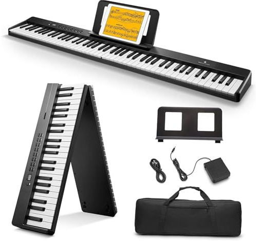 Musical Keyboard For Beginner 88 Key Foldable Electronic Piano Portable Keyboard Desktop Can Be Played