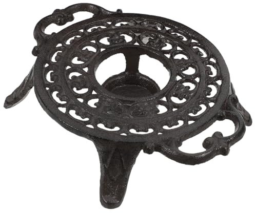 Mobestech Coffee Tea Brewing Teapot Tripod Cast Iron Stove Top Heater Tea Light Wax Melt Warmer Home Decorative Coasters