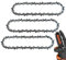 40T-6 Mini-Sägekette 10,2 cm Mini-Teilung .043 Gauge 28 Treibglied für Stihl GTA 26 Gartenscherenkettensäge, ersetzt 36700000028,71 PM3 28,3670 005 0028 (3 Packungen)