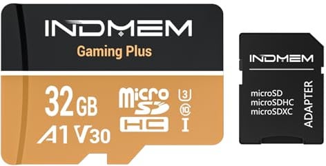 Micro SD Card 32GB High-Speed Performance (90MB/s Read, 25MB/s Write), Compatible with DSLR, Drone, Action Camera & Portable Devices（1 microSD Card +1 Adapter）