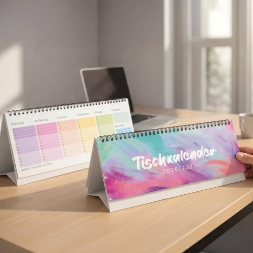 Tischkalender Schuljahr 2026/2027 quer – Wochenplaner für Schüler & Lehrer | Schuljahr 2026 2027 · Juli 2026–Juli 2027 · 1 Woche 2 Seiten quer · Ferien & Feiertage · Motivationstipps · Büro