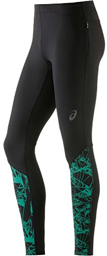 Asics fuzeX Graphic Lauftight, Herren L Grün (Optical Jungle Green)