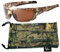 Hornz Brown Forest Camouflage Polarised Sunglasses for Men Full Frame Strong Arms & Free Matching Microfiber Pouch – Brown Camo Frame – Amber Lens