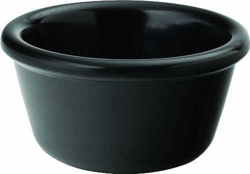 Utopia Cas285ds03 Mélamine ramequins, 4 G, 12 cl, Noir uni (lot de 48)