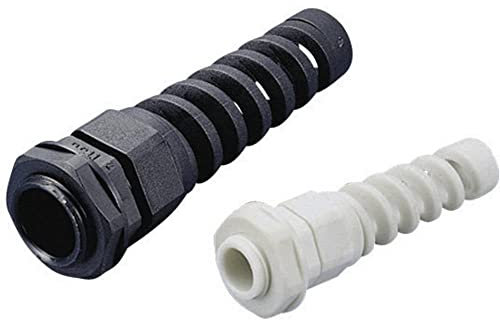 TRU Components 1592996 Kabelverschraubung mit Biegeschutzspirale M25 Polyamid Schwarz (RAL 9005), 5 Stück