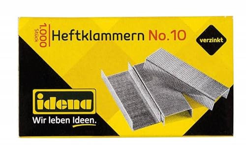 Idena Heftklammern No.10 1.000 Stück, verzinkt