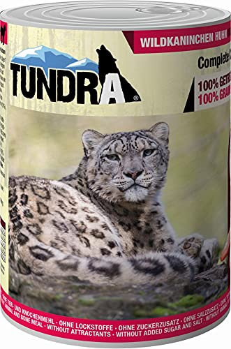 Tundra Katzenfutter Wildkaninchen & Huhn, Nassfutter - Getreidefrei (6 x 400 g)
