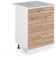 Vicco Küchenunterschrank R-Line, Sonoma, 60 cm mit Schublade, AP Marmor