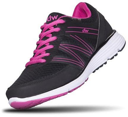 Scarpe Ortopediche Larghe Donna - Scarpe in 3 Diverse larghezze con Suole Extra Large - Scarpe Senza Cuciture per Diabetici, Piedi Larghi Hallux Piedi Gonfi - DW Scarpe di diawin - Midnight Tulip