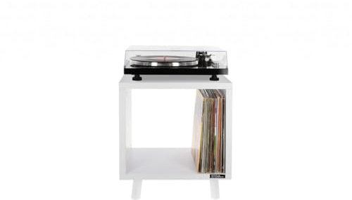 Meuble Enova Hifi Vinyle Lover Wh Blanc