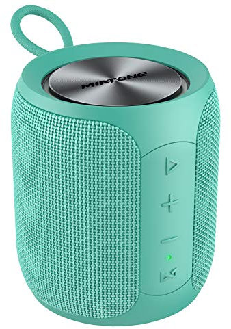 MIATONE 16W Loud Bluetooth Speaker with Thumping Bass, Mini IP67 Waterproof Shower Speaker with 360°Surround Sound, Bluetooth 5.0, Dual Wireless Pairing, Portable Outdoor Speaker for Party (Green)