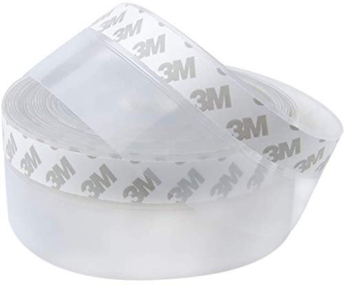 Bas de Porte Adhésif,10M x 45MM Transparent Bande D'étanchéité en Silicone Souple Adhésif Imperméable à l'Eau Isolement du Bruit pour Porte Fenêtre Anti Souris Fourmi Cafard Insectes