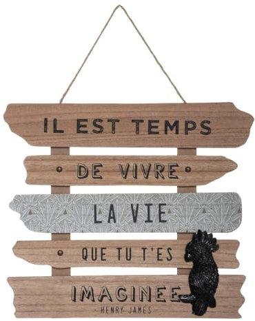 Atmosphera - Déco Murale Cuba - Bois - 37-5x5x32-5 cm - Modèle 1