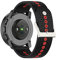 Chofit Armbänder kompatibel mit Suunto 9 Peak Band, weiches Silikon, Sport-Ersatzarmband, 22 mm Band mit bunten Löchern, Uhrenzubehör für Suunto 9 Peak Smart Watch (schwarz-orange)
