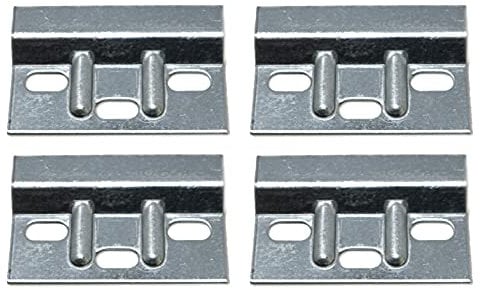 fiXte Heavy Duty Kitchen Cabinet Hanging Brackets Hanger Plate for Wall Mounting Cupboards 63mm x 38mm x 1.6mm (4 Pack)