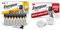 Alkaline Power AA, 24 Pack & Piles Bouton Energizer Lithium 2032, Paquet de 12