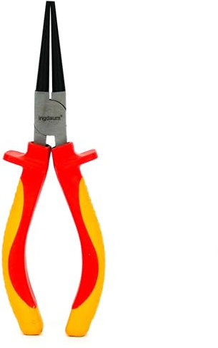 INGDAUM® VDE Rundzange, isoliert gegen 1000 V zum sauberen und sicheren Schneiden von Drähten, Adern und Kabeln (Rundzange 6)