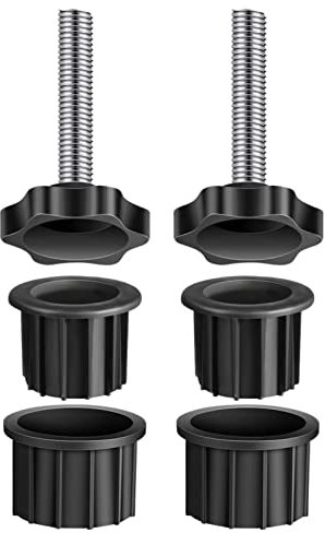 Umbrella Base R-ing Plug, Patio Umbrella Stand Parts Replacement Kit For Patio Market Table Umbrella, Including Umbrella Base Pipe Sleeves + Hand Knob Tightening Screws, Parasol Stand Accessories