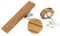 Krawattenklammer und Manschettenknopf Set, Holz Krawattenklammer für Männer Runde Hochzeit Manschettenknöpfe Herren Anzug Accessoires Männer Valentinstag Geschenke, Holz, Kein Edelstein
