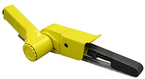 20 * 520mm Pneumatische Bandschleifer, 2-Zoll-Ring Bandschleifer, Drahtziehen Polieren Sander (Color : Yellow)