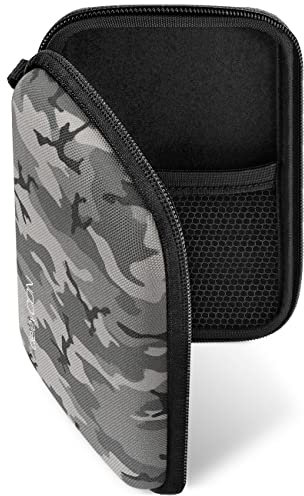 deleyCON Navi Case Funda para Dispositivos de Navegación de hasta 4,3 & 5 Pulgadas (14,6 x 9,3 x 3,4 cm) - Sólida - Dos Compartimentos Interiores - Camuflaje