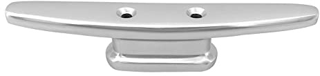 Ronyme Dock Edge Dock Cleat Langlebig für Marine Boat Deck Rope Tie Yacht Zubehör Dock Cleat, Argent