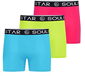 Soulstar Herren Boxershorts 3er Pack Basic Unterhosen