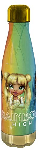 Undercover Bouteille thermos Rainbow High - Double paroi - Bouteille isotherme avec motif - Bouteille isotherme anti-fuite - Capacité : env. 450 ml - Idéal pour les déplacements RHOF9894