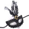 YJHWLF Maskerade Maske Mit Feder - Venezianische Halloween Party Mardi Gras Karneval Augenmaske für Verkleidung, Kostüm, Interessantes Rollenspiel Zubehör (Schwarz)