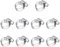 10 Stück 6-12mm Schlauchschellen Edelstahl Set, Leryati Schlauchschelle 304 Schellen, Schlauchklemme Kein Schlauchbinder Mini Rohrschellen und-Schraubzwingen für Pool, Waschmaschine und Garten