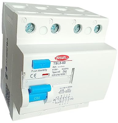 Interruttore differenziale trifase 30mA 6KA 3P+N tipo AC 40A