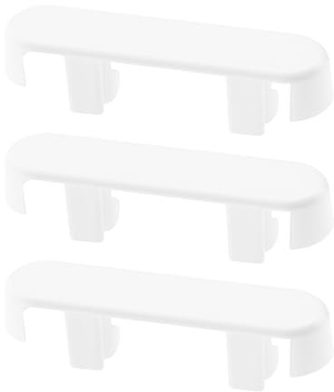 The Lord of the Tools 20 Stück Fensterabfluss-Abdeckkappen Fensterentwässerung Ersatz-Trennlochabdeckungen aus Kunststoff für UPVC-Fenster, Ersatzzubehör, 39,5 X 10 X 6,5 Mm, Weiß