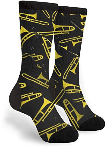 934 Unisex Haussocken Posaunen-Musical Herrensocken Gegen Schweiß Sneaker Socken Komfort Für Geschenk Yoga Fußball 40Cm