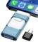 ZARMST USB Stick 512GB, 4 in 1 Flash Drive 3.0 High Speed Photostick, Memory Sticks External Storage Pen Drive for Phone/Pad/Android/PC, Copy Photo Videos Files With One Click (Blue)