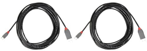 LINDY 36735 5 m Anthra Line USB 2.0 Type A to Micro-B Cable - Black (Pack of 2)