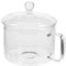 Alipis Casserole en verre transparent Bol à soupe en verre avec couvercle et poignée Ustensiles de cuisine en verre pour nouilles, pâtes, soupe, céréales, fruits, micro-ondes, lave-vaisselle, four