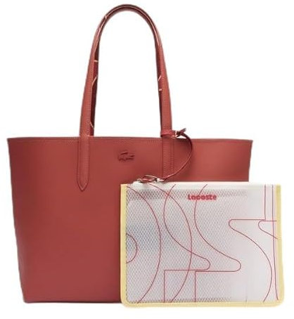 Lacoste Sac fourre-tout réversible Anna avec pochette amovible, Rouge, Sacs à main