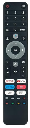 ALLIMITY Télécommande Vocale Compatible avec Chiq FHD Smart TV U50QM8G U55QM8E U55QM8G U75F8TG U75QF8TG U85F8TG U85QF8TG U98F8TG U98QF8TG CH230419B1 U43H7C U43QM8E U43QM8G U50QM8E