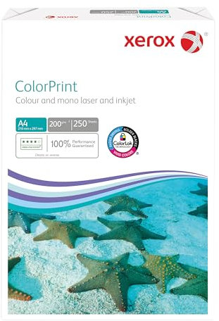 Xerox Colorprint Premium Farblaser-Druckerpapier, weiß, 200g/m², A4, FSC Mix Credit, 1 Paket (250 Blatt), 003R95411