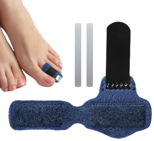 Zehenschiene | Atmungsaktive Zehenschiene für gebrochene Zehen – tragbare Zehenwickel, gepolsterte gebrochene Zehenschiene für die Ausrichtung der Zehen, geschweifte Zehen, gebogene Zehen