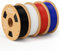 DEEPLEE PLA+ Filament 1.75mm, PLA Plus 3D Drucker Filament, Maßgenauigkeit +/- 0,02 mm, Filament 3D-Druckmaterialien, Schwarz Weiß Rot Blau 4kg (1kg/Spool)