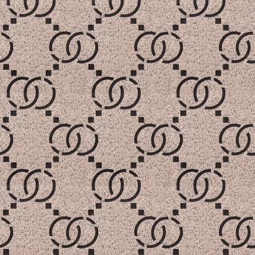 Papier Peint Geometrique Marron,44 x 500cm Papier Peint Rond Geometrique Noir Adhésif Motif de Cercle Papier Autocollant pour Meuble Terracotta Papier Peint Adhesif pour Meuble Chambre,Cuisine,Salon