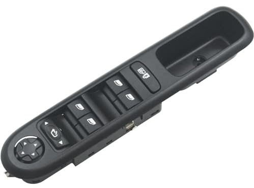 Kalunfex Schalter für Fensterheber, Taste 6490.X6 für 3008 5008, elektrische Fenstersteuerung, Tasten 96650621ZD