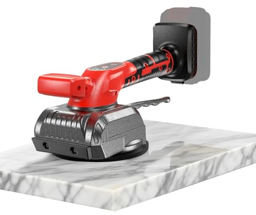 Tile Vibration Leveling Tool Compatible with Milwaukee Battery,Cordless Tiler Vibration Installation Tool with Bubble Level Gauge, Suction Cup, Lock Design,Tile Vibrator For Wall Floor(No Battery)